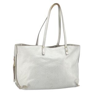 Chloe Dilan Leather Silver Leather Tote Bag Bag
